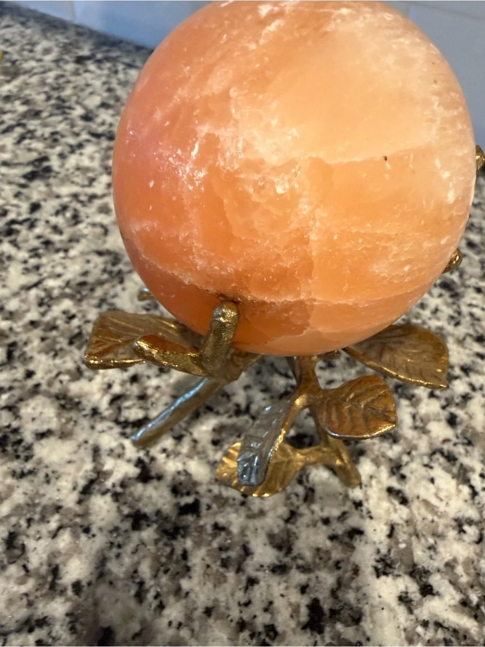 Gold Leaf Stand with sphere ball
